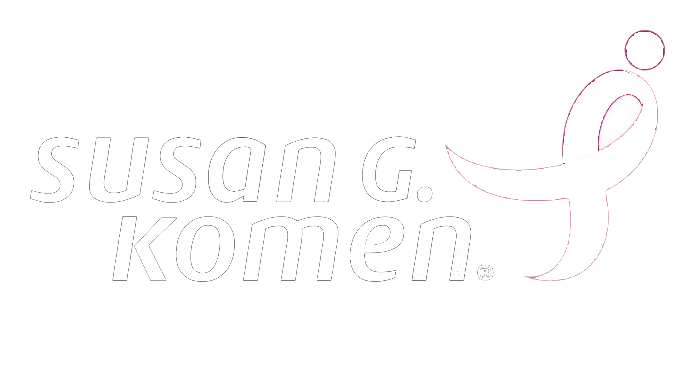 Susan G Komen Logo white